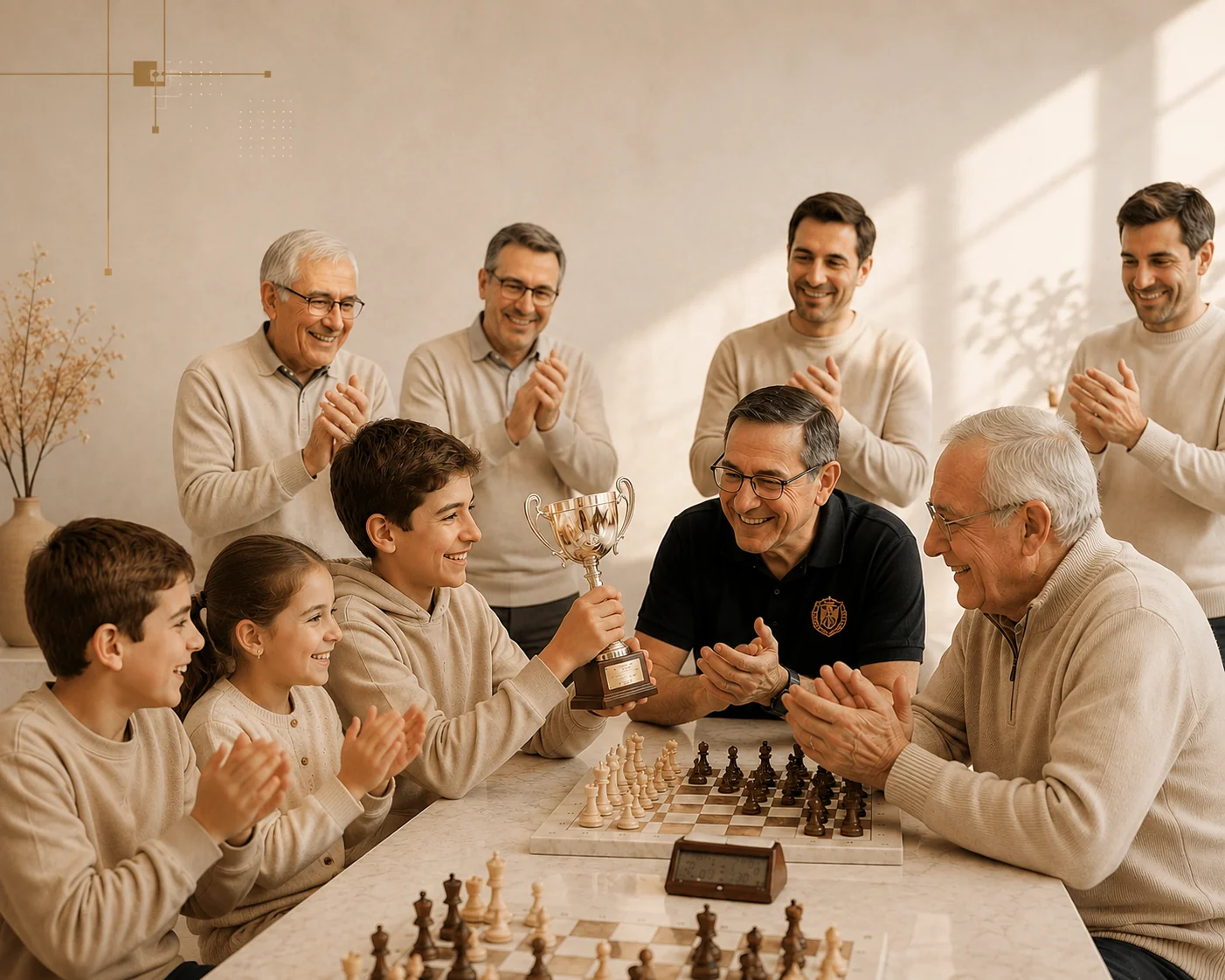 Imagen editorial provisional para la vida social del club: celebración y encuentro